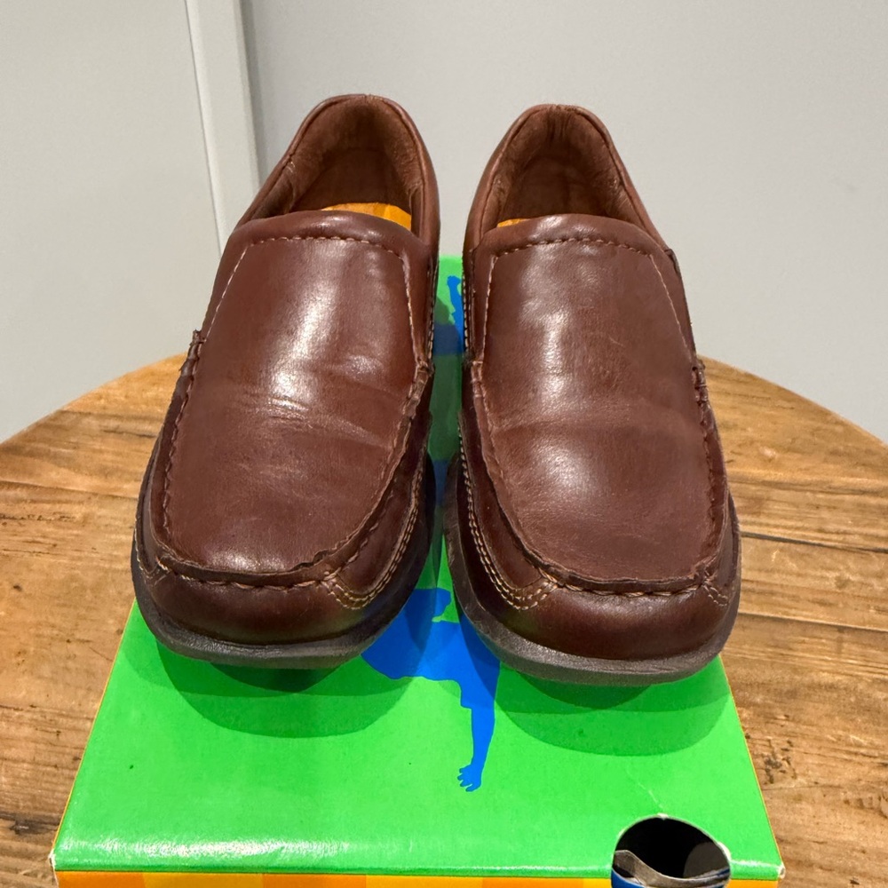 Little Boys Jumping Jacks Chocolate Brown Loafers